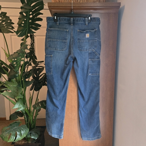 Carhartt Blue Straight Jeans Essential Style - Picture 2 of 8